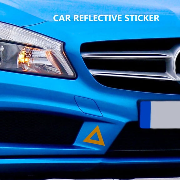 DEEPCRAFF 4Pcs Car Bumper Stickers Reflective Adhesive for Warning and Night Safety