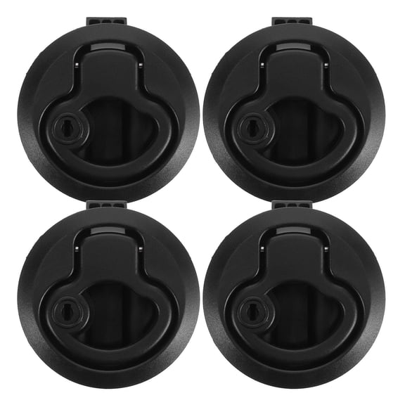 DEEPCRAFF 4Pcs Marine Boat Deck Latch Rubber Flush Mount Slam Latches for Yacht Storage