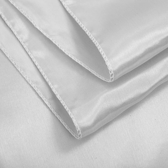DEEPCRAFF 4-Piece Satin Table Runner Set in , Smooth Fabric for Wedding, Banquet, Party, and Event Decoration