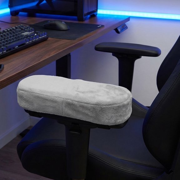DEEPCRAFF 4-Pack Soft Memory Foam Armrest Covers for Office Chair Elbow Support with Removable Washable Zippered Covers