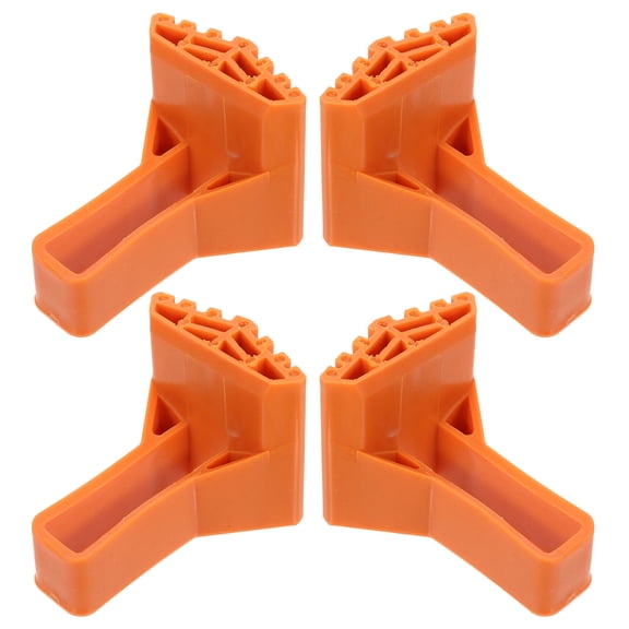 DEEPCRAFF 4Pcs Step Ladder Rubber Feet Replacement Orange Pads for Improved Stability and Floor Safety