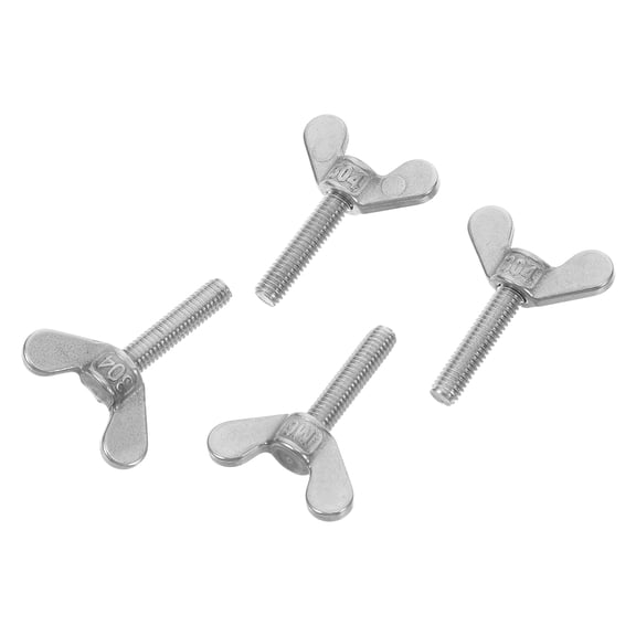 DEEPCRAFF 4-Pack Stainless Steel Butterfly Screws for Flagpoles, Outdoor Equipment, and Heavy-Duty Use