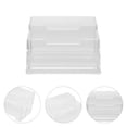 thumbnail image 1 of DEEPCRAFF 4-Pack Clear Acrylic Business Card Holder Stand for Office Desk Display and Storage Organizer, 1 of 8