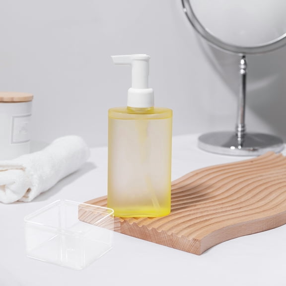 DEEPCRAFF 4Pcs Transparent Acrylic Storage Cubes with Lids for Jewelry Cotton Swab and Beads Organizer