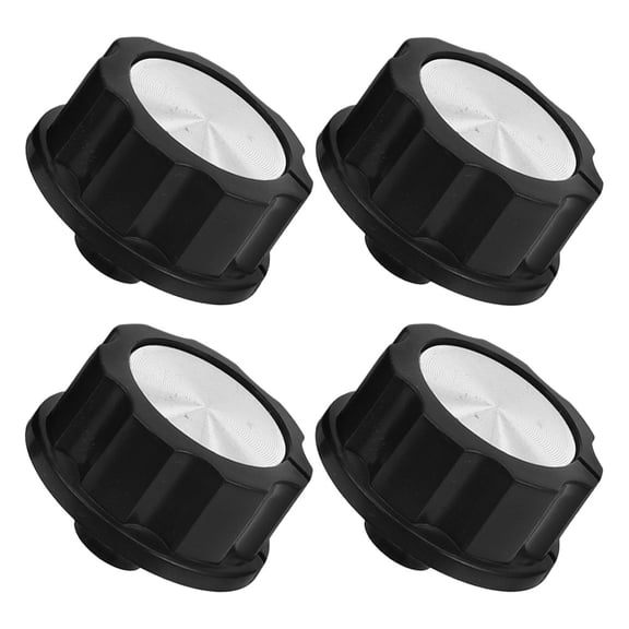 DEEPCRAFF 4-Pack Universal Oven Control Knobs Replacement, Black, , Secure and Easy Fit