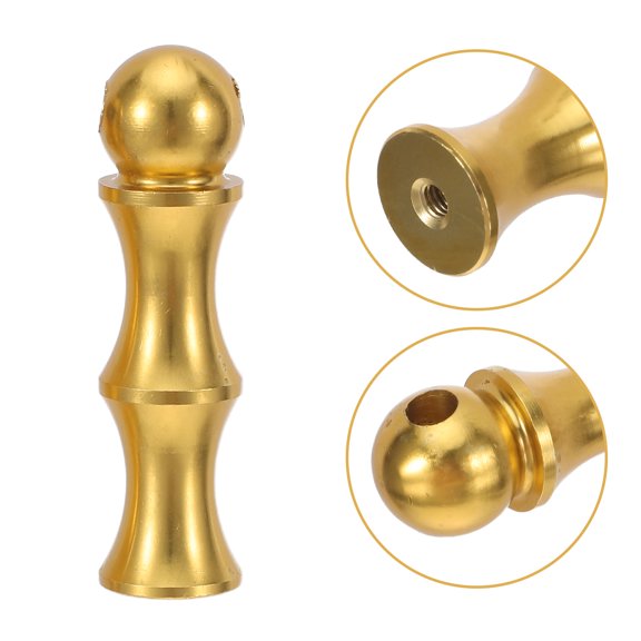 DEEPCRAFF 4Pcs Universal Metal Railing Post End Cap for Furniture Glass Railings in Golden