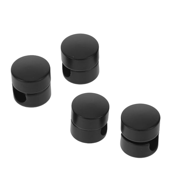DEEPCRAFF 4Pcs Aluminum Power Cord Holder with Strain Relief for Safe Home Cable Organization