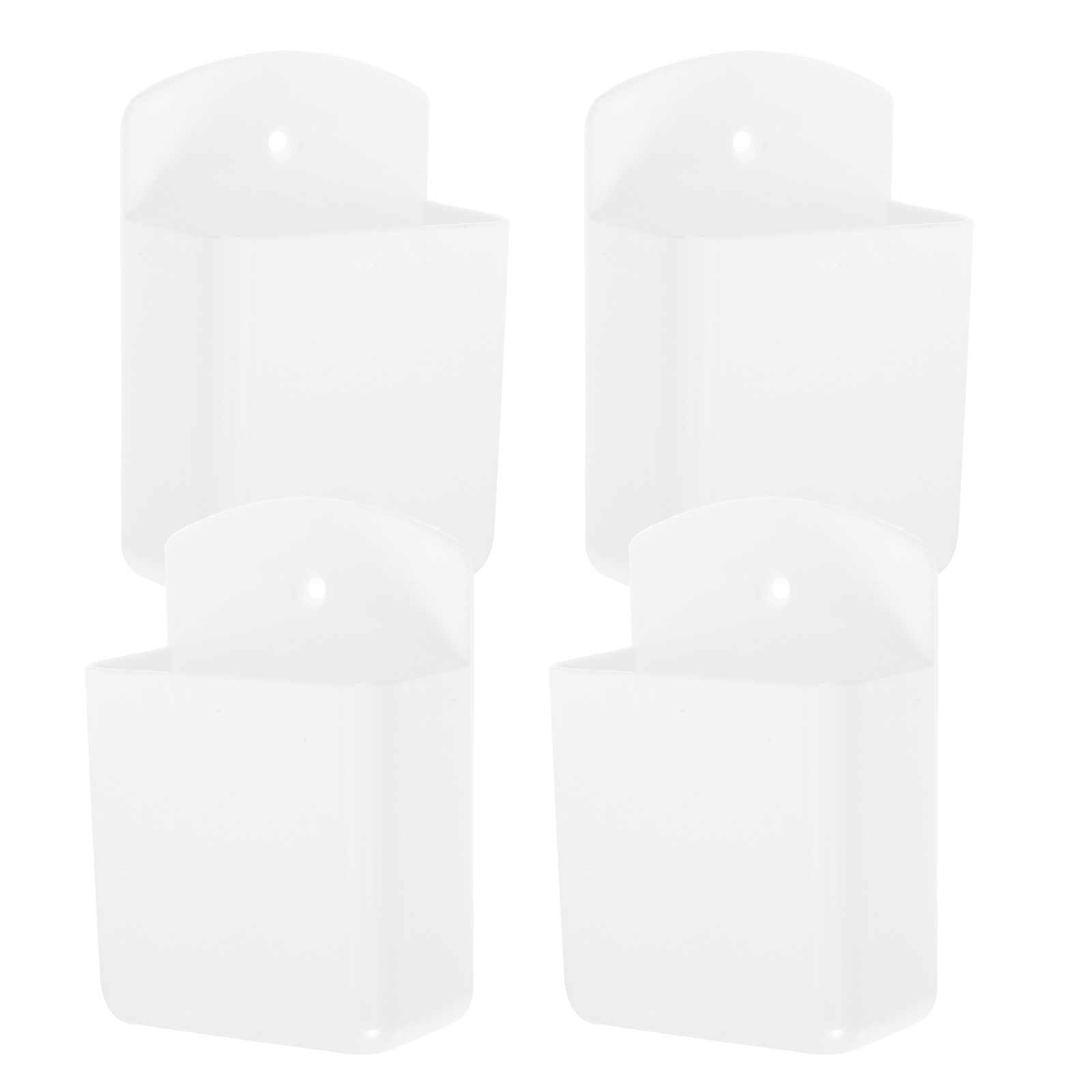 DEEPCRAFF 4Pcs Wall Mounted Remote Control Rack White Plastic for Air ...