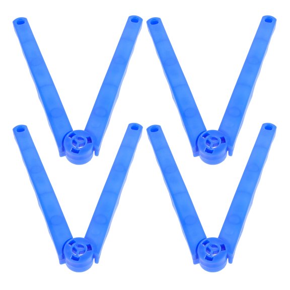 DEEPCRAFF 4Pcs Weather Resistant Blue Plastic Folding Clothes Rack Hinge Arms for Extended Drying Space