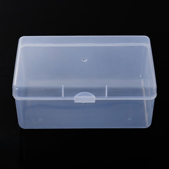 DEEPCRAFF 4Pcs White Cotton Pads Makeup Storage Box with Lid for Home Desk and Bathroom Organization