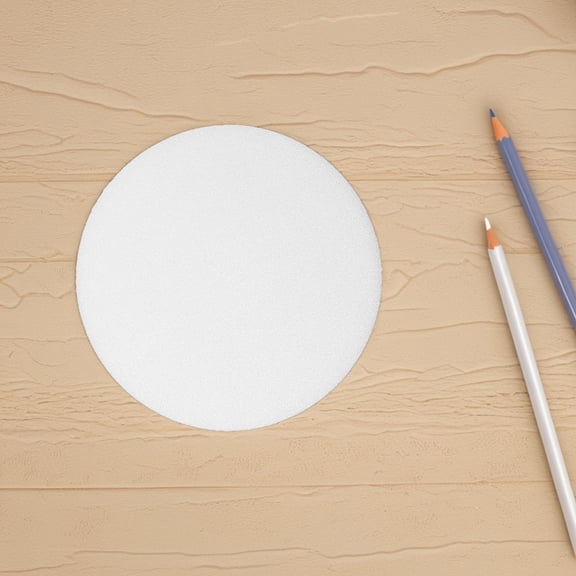 DEEPCRAFF 4Pcs White Round Plastic Ceiling Lamp Shade Replacement with Anti Dazzle Feature