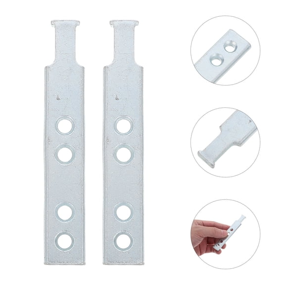 DEEPCRAFF 4Pcs Window Sash Pivot Bar Replacement Plated Silver Die Cast Metal with 4 Hole Mounting for Home