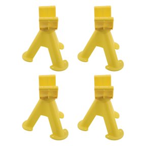 DEEPCRAFF 4Pcs Yellow Plastic Cable Support Stand Tripod with Uv Resistant Wire Organizer for Home
