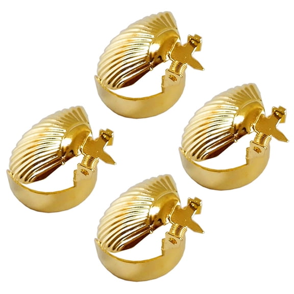 DEEPCRAFF 4pcs Candle Snuffer Elegant Shell Design Candle Extinguisher Tool For Home Use Prevents Wick Smoldering Finish