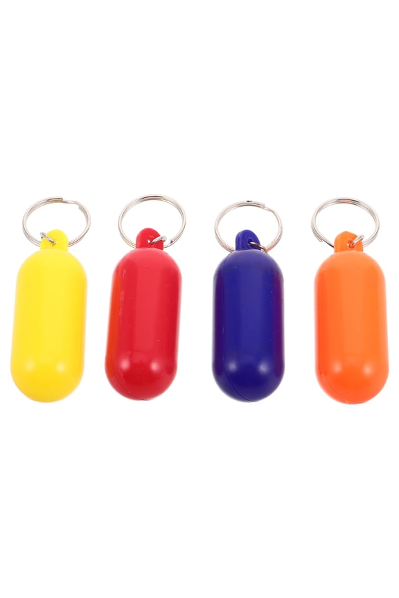 4Pcs Vibrant Floating Keychains for Keys Ideal for Beach and Boating