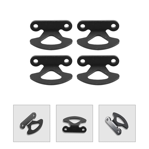 DEEPCRAFF 4pcs Tie Down Hooks Compatible For Truck Bed Cargo And Trailer Tie Downs