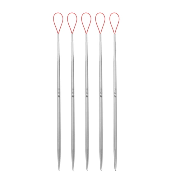 DEEPCRAFF 5-Pack Metal Drawstring Threader Tool for Elastic Waistbands, Pants, and Hoodies - Easy to Use Threading Tool