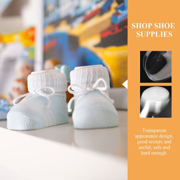 DEEPCRAFF 50 Pairs Plastic Shoe Tree for Transparent Pvc Shoe Shaping and Display Stand