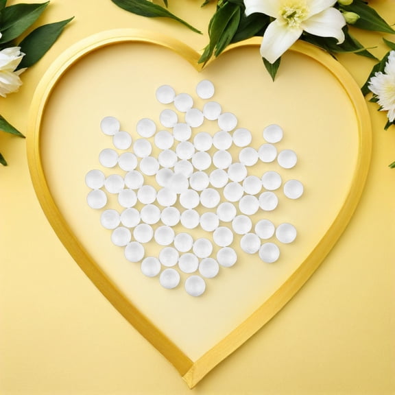 DEEPCRAFF 500Pcs Polystyrene Foam Balls White for Christmas Tree Ornaments and Holiday Party Decor