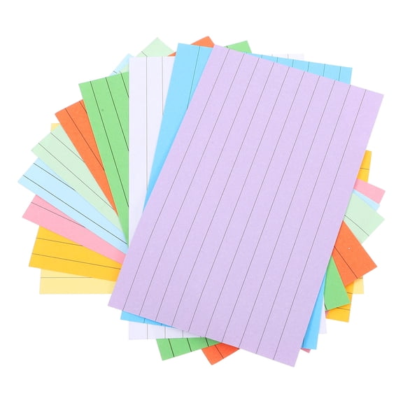 DEEPCRAFF 500Pcs Speech Cards and Record Notepads Assorted Color Paper for Notes and Ideas