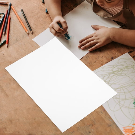 DEEPCRAFF 50Pcs A3 White Craft Paper Sheets Lightweight Paper Material for Drawing and Painting