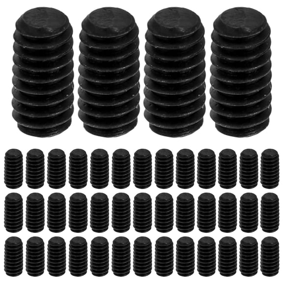 DEEPCRAFF 50Pcs Allen Key Screws Set Black Carbon Steel Socket Cap Screws for Precise Fastening