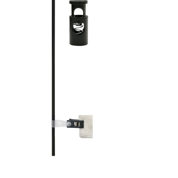 DEEPCRAFF 50-Pack Garden Flagpole Clips Plastic Outdoor Flag Holders for Yard, Lawn, and Home Decoration