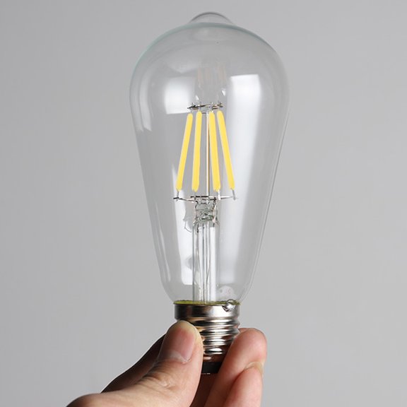 DEEPCRAFF 50Pcs Edison LED Light Bulbs Filament Replacement Parts with Soft White Light for Indoor Use