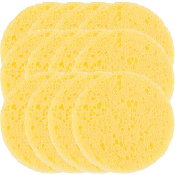 DEEPCRAFF 50Pcs Hermit Crab Sponges Yellow Unbleached Multi Purpose Humidity Keeping Home Use