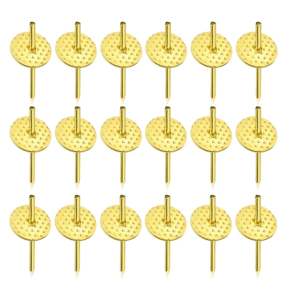 DEEPCRAFF 50Pcs Picture Frame Hanging Gear with Simple Golden Iron Push Pins for Easy Installation and Secure Hold