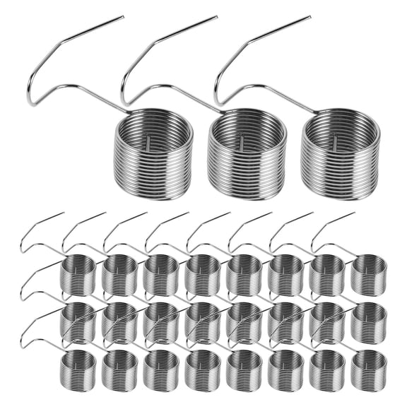 DEEPCRAFF 50Pcs Coil Spring for Sewing Machine Industrial Silver Thread Tension Replacement Parts