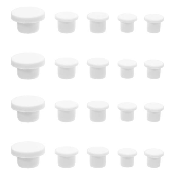DEEPCRAFF Silicone Shaker Stopper - White, Multifunctional, Tight Seal, 50Pcs