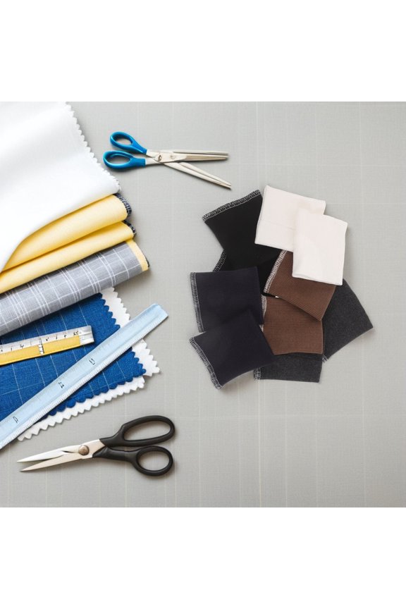 5Pairs Cotton Rib Knit Sleeve Cuffs Elastic Ribbed Trims for Sewing Jackets and Sweatshirts