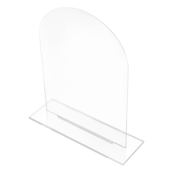DEEPCRAFF 5Pcs Acrylic Blank Place Cards with Smooth Edges for Wedding Reception