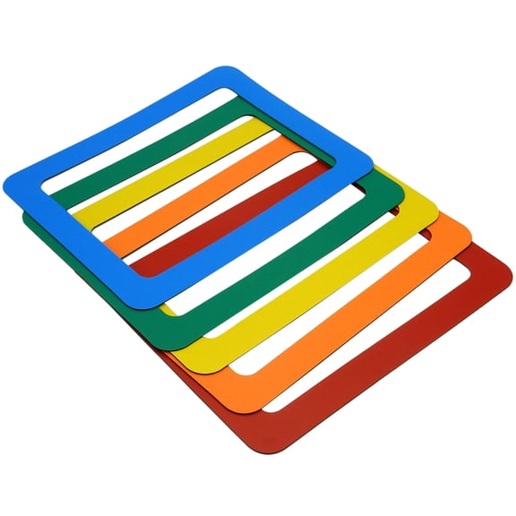 DEEPCRAFF 5Pcs Assorted Color Magnetic Photo Frames for Photo Decoration with PVC Material