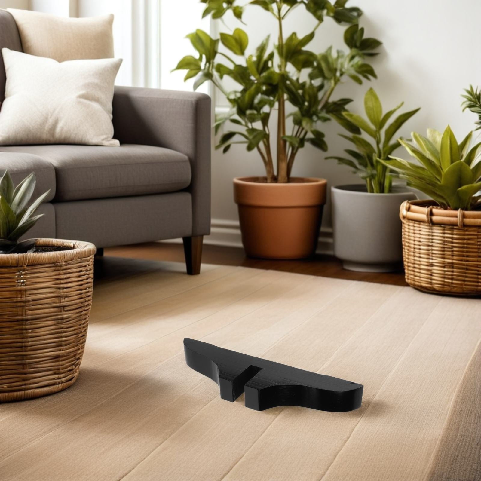DEEPCRAFF 5-Pack Black Wood Partition Base Stands for Room Dividers ...