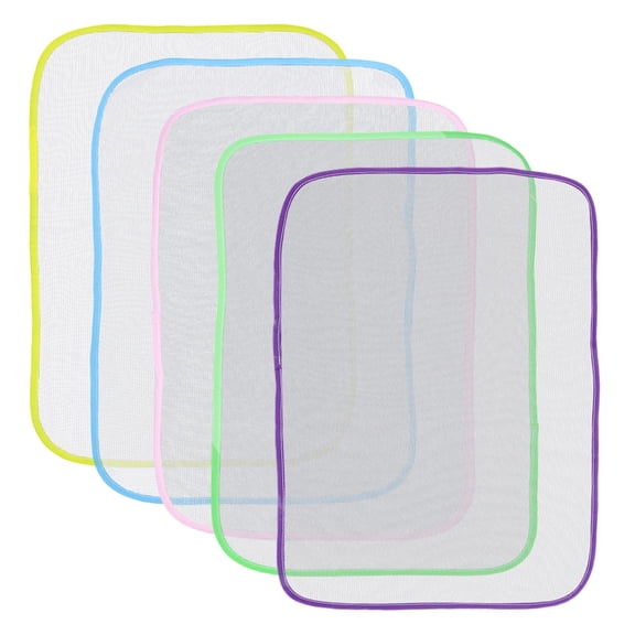 DEEPCRAFF 5-Pack Portable Ironing Protector Pads with Assorted Colors, Polyester Mesh Fabric for Ironing