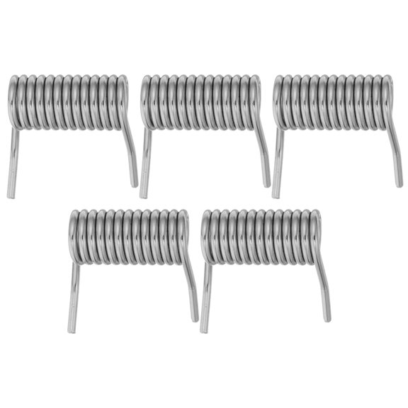 DEEPCRAFF 5Pcs Durable Plated Silver Door Hinge Spring Replacement with Torsion Mechanism for DIY Installation