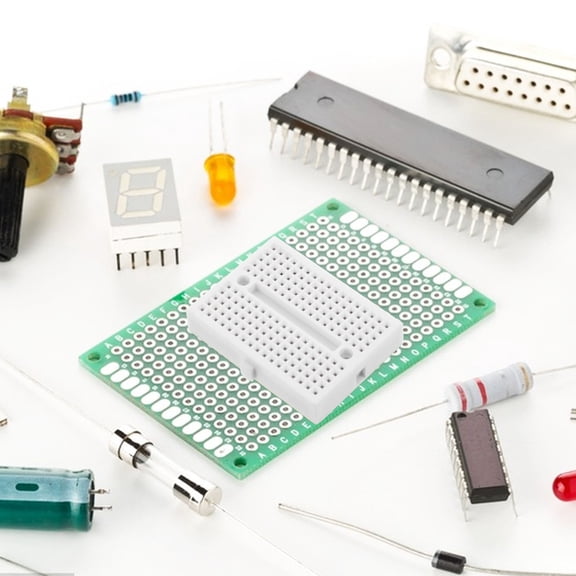 DEEPCRAFF 5-Pack Electronic Breadboards Plastic Solderless for Student Learning and Professional Circuit Debugging