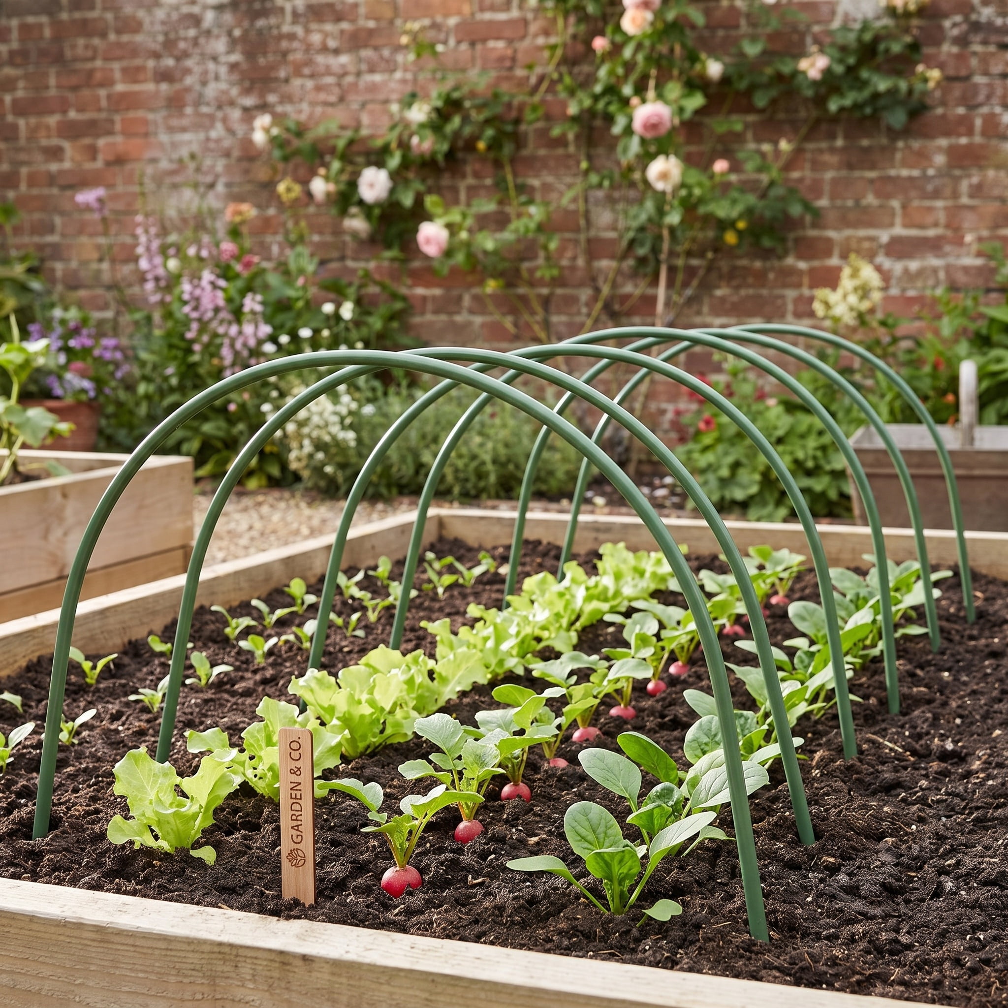 Garden Hoops for Raised Beds and Grow Tunnels