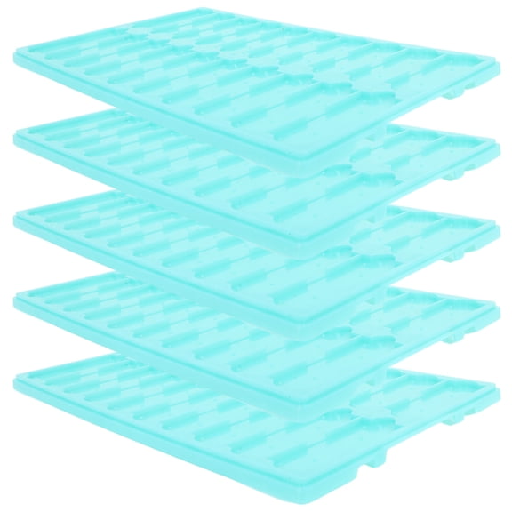 DEEPCRAFF 5Pcs Laboratory Microscope Slide Storage Holder Green Plastic Slide Tray for Efficient Sample Management