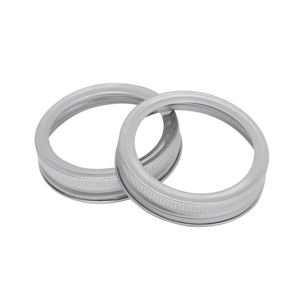 DEEPCRAFF 5Pcs Rust Resistant Jar Lids and Rings Iron Screw Bands for Glass Jars