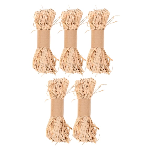 DEEPCRAFF Durable Khaki Raffia Twine for Crafting and Floral Arrangements