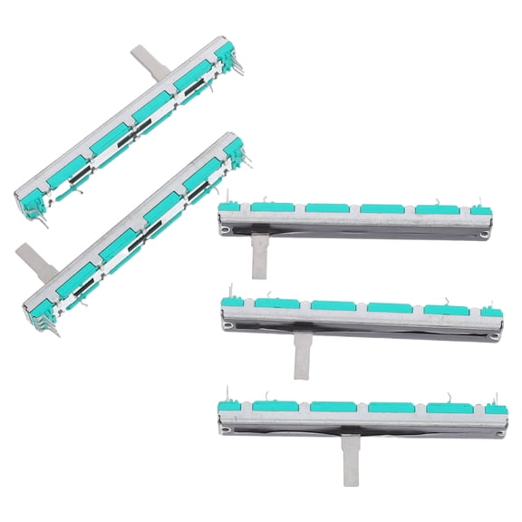 DEEPCRAFF 5-Pack Small Linear Potentiometer Slider Modules for Audio Gear, Prototyping, and Portable Electronic Devices