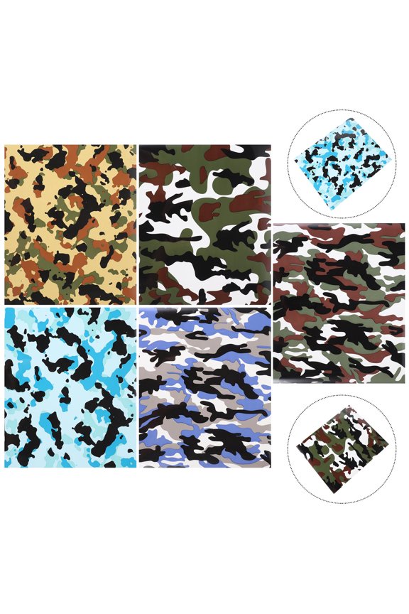5Pcs Creative Heat Transfer Vinyl Bundle for Custom Logo and Pattern on Clothes