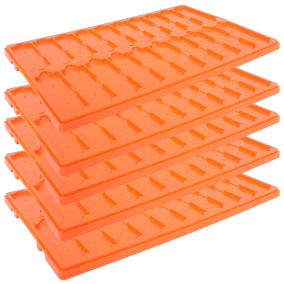 DEEPCRAFF 5Pcs Plastic Microscope Slide Storage Board Lab Slide Rail Track Stand for Laboratory Use