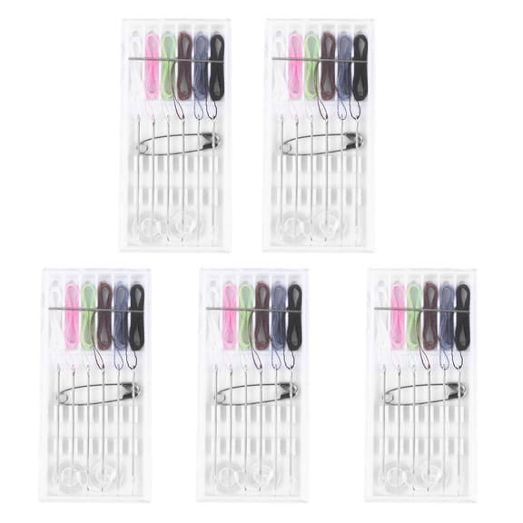 DEEPCRAFF 5-Piece Embroidery Tool Set with Threads and Needles, Ideal for Hotel and