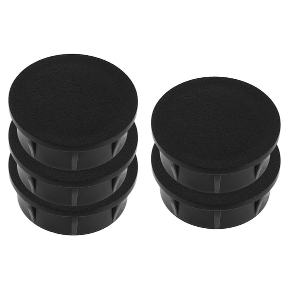 DEEPCRAFF 5Sets Spray Nozzle Cover Caps in Black with Threaded Design for Sprinkler System Maintenance