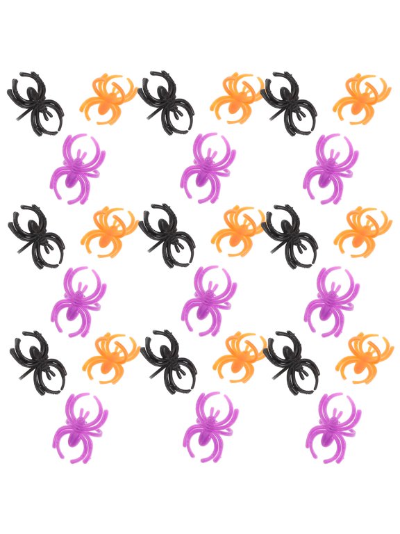 60 Pcs Hand Rings Plastic Decoration for Costume Events