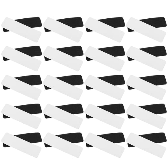 DEEPCRAFF 60 Pairs Heavy Duty Black Adhesive Hook and Tape Strips for Home Mounting, Organizing and Projects